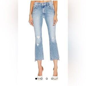 MOTHER Light Blue Cropped Jeans